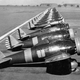 Peashooters of the 17th Pursuit Group lined up at March Field in California (US Air Force)